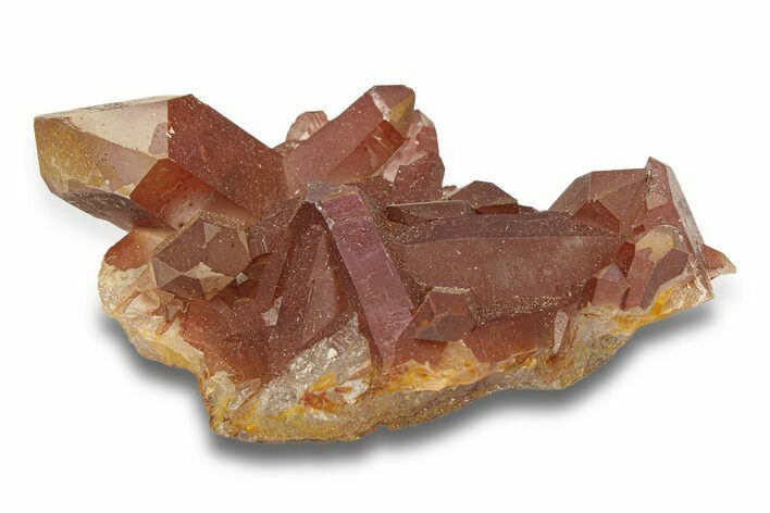 Tangerine Quartz Crystal Cluster - Brazil #289731